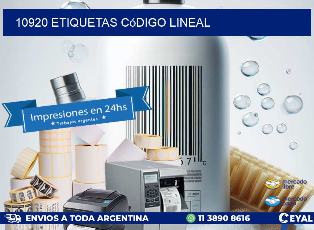10920 Etiquetas código lineal