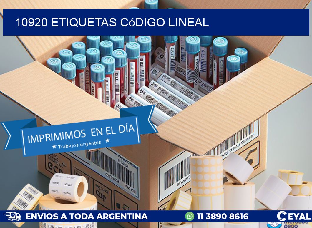 10920 Etiquetas código lineal