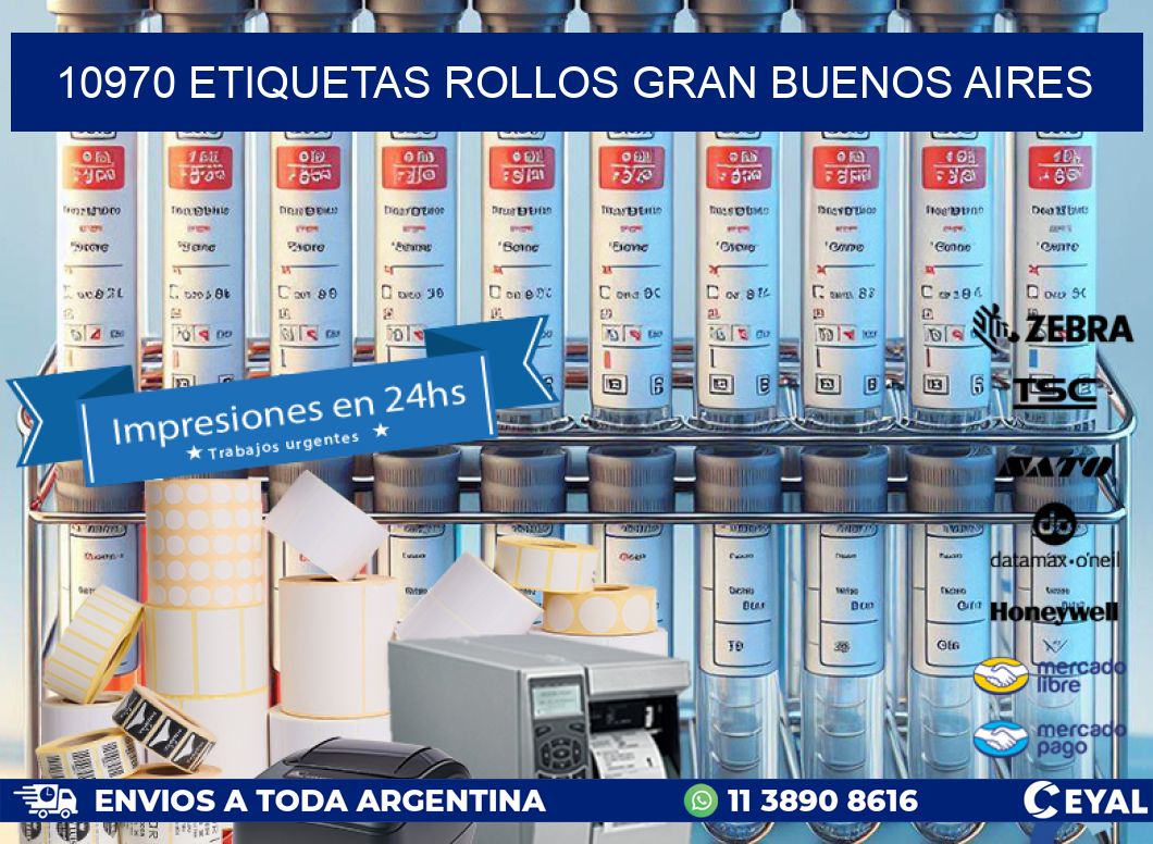 10970 etiquetas rollos GRAN BUENOS AIRES