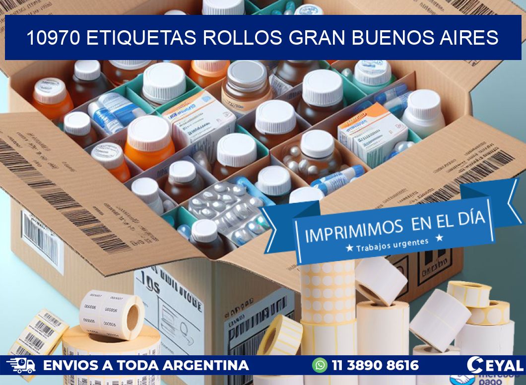 10970 etiquetas rollos GRAN BUENOS AIRES