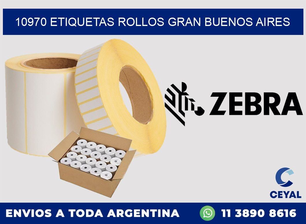10970 etiquetas rollos GRAN BUENOS AIRES