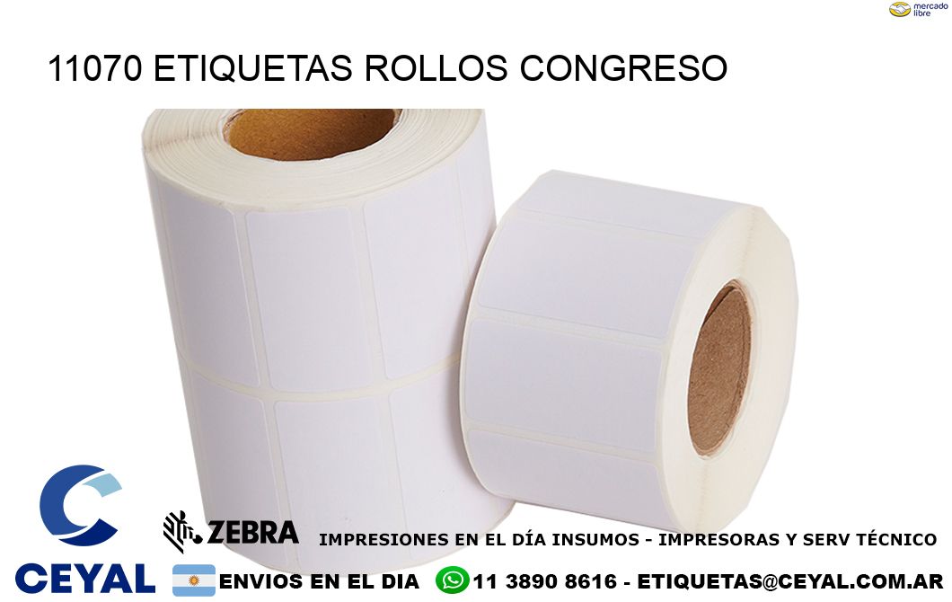 11070 etiquetas rollos CONGRESO