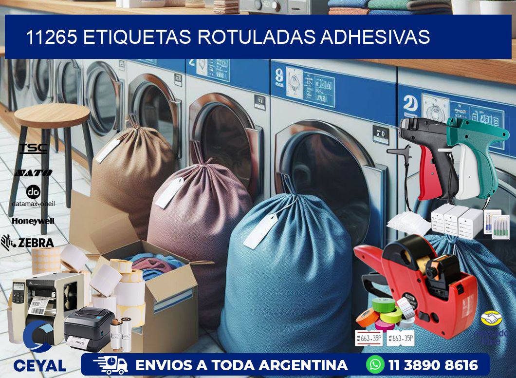 11265 etiquetas rotuladas adhesivas