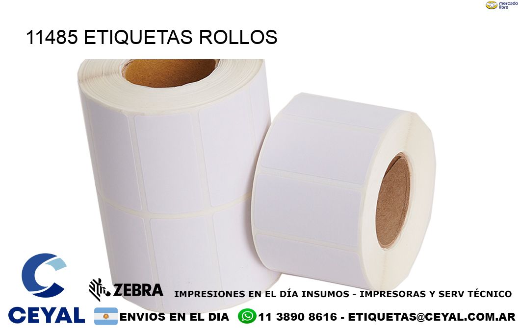 11485 etiquetas rollos