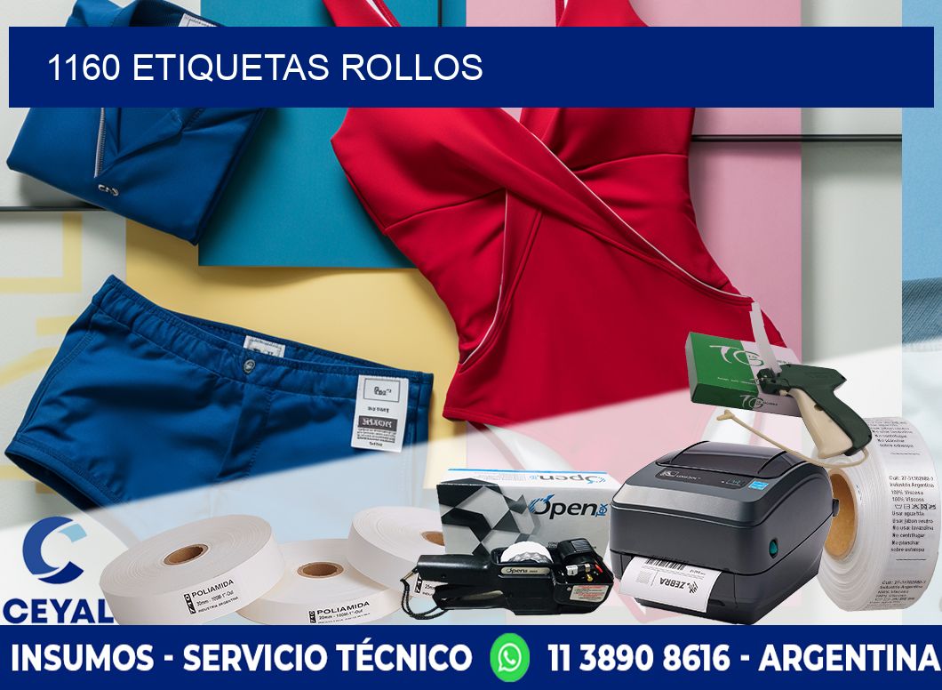 1160 Etiquetas rollos