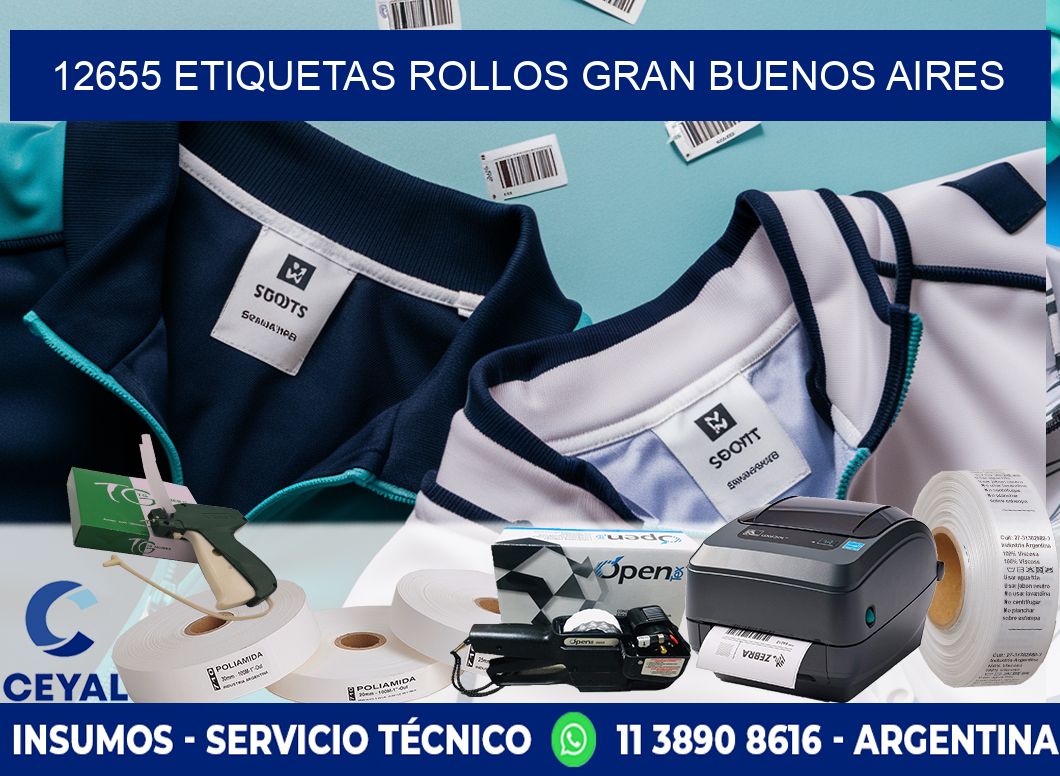 12655 etiquetas rollos GRAN BUENOS AIRES