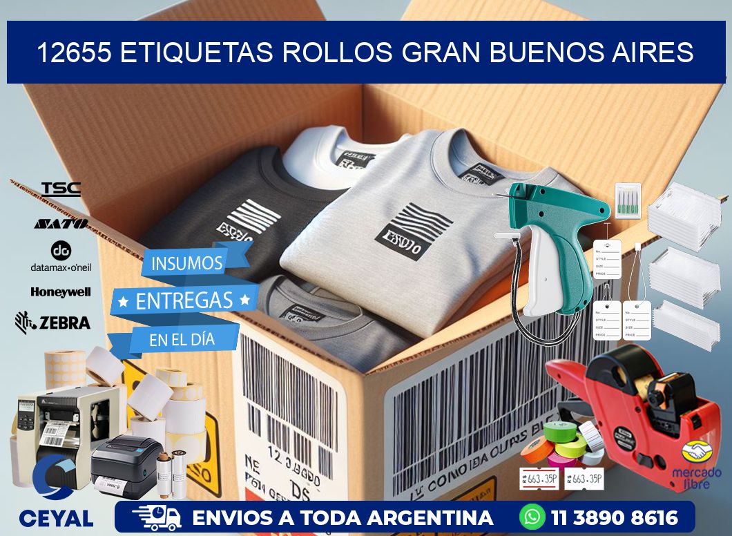 12655 etiquetas rollos GRAN BUENOS AIRES
