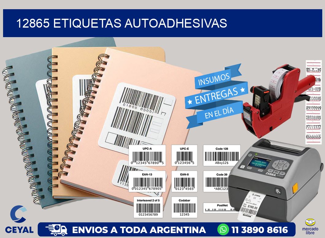 12865 etiquetas autoadhesivas