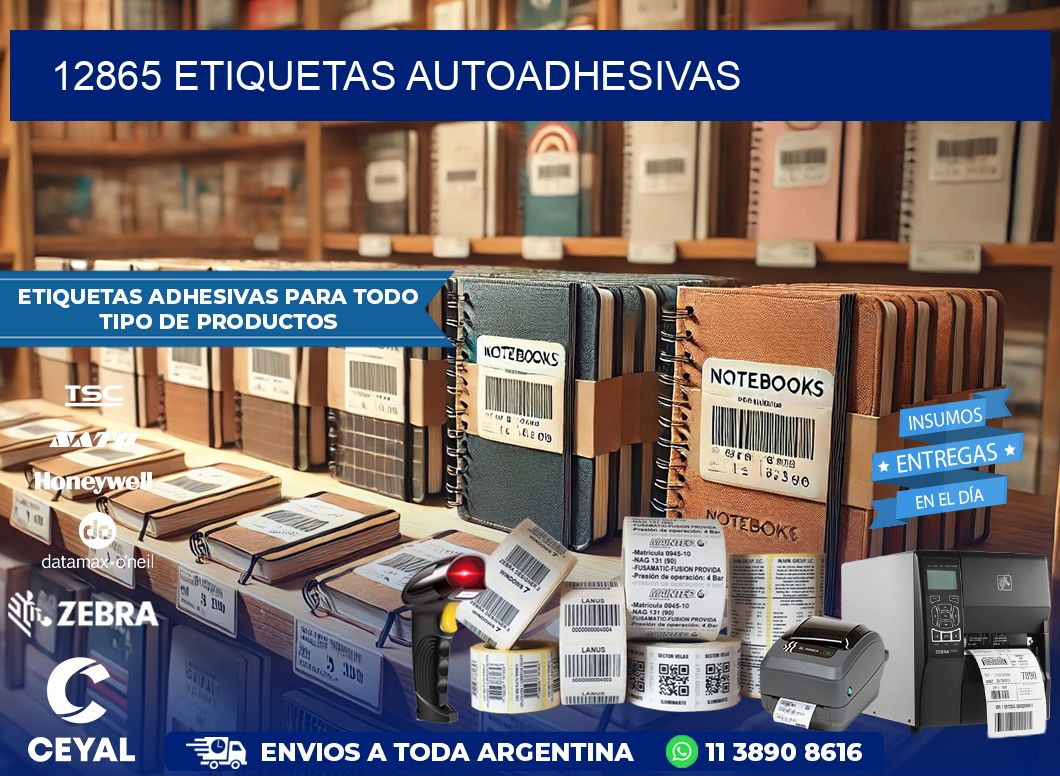 12865 etiquetas autoadhesivas