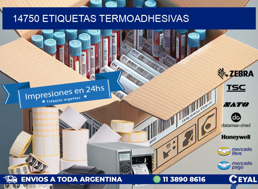 14750 etiquetas termoadhesivas
