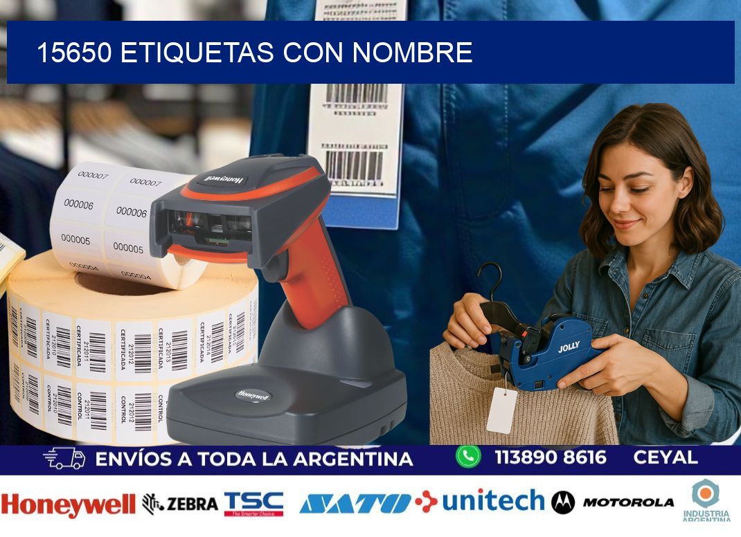 15650 etiquetas con nombre