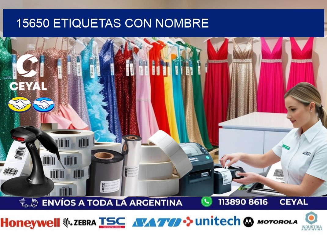 15650 etiquetas con nombre