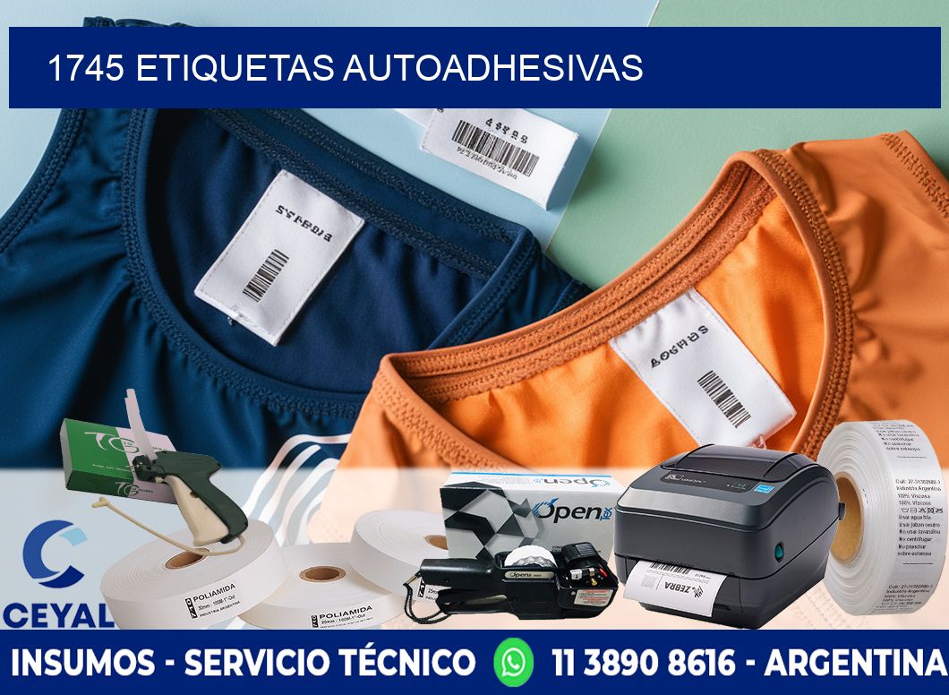 1745 etiquetas autoadhesivas