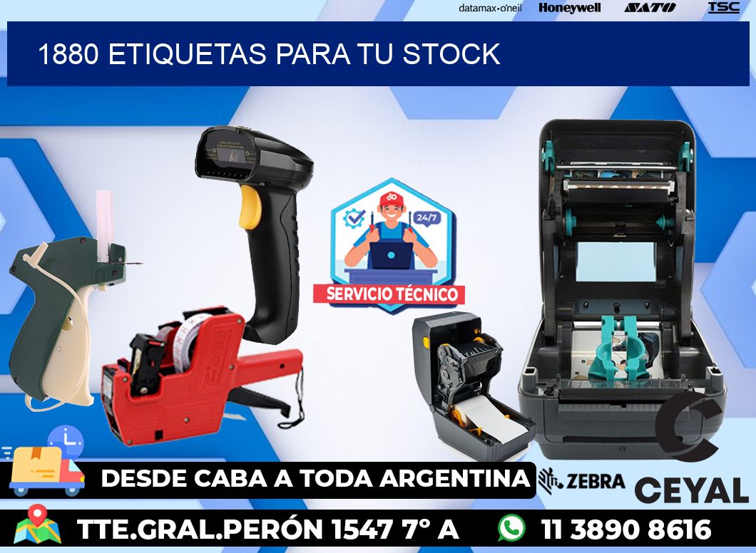 1880 etiquetas para tu stock