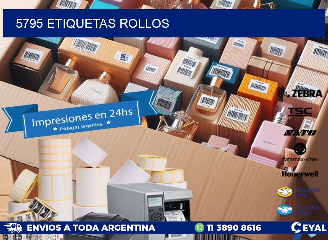 5795 etiquetas rollos