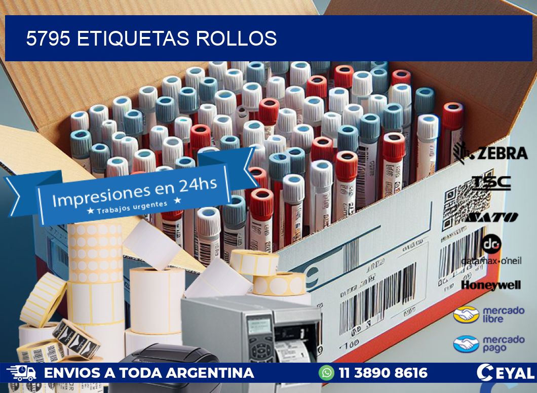5795 etiquetas rollos