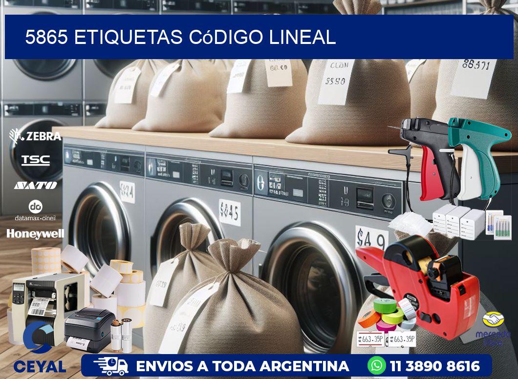 5865 Etiquetas código lineal