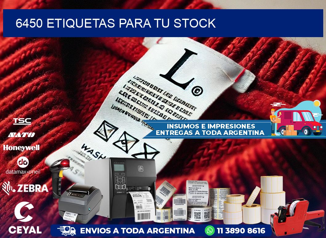 6450 etiquetas para tu stock