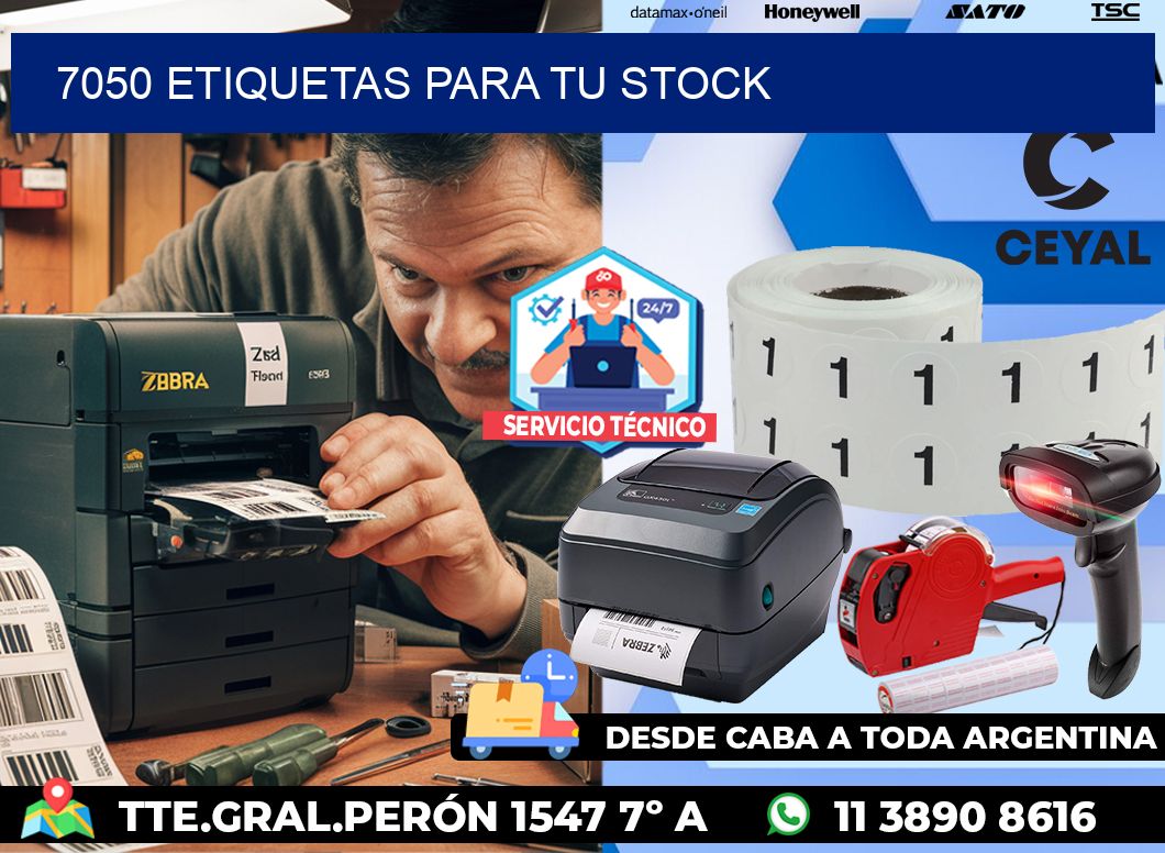 7050 etiquetas para tu stock