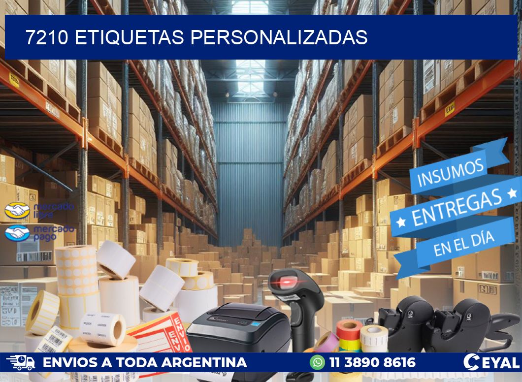 7210 Etiquetas personalizadas