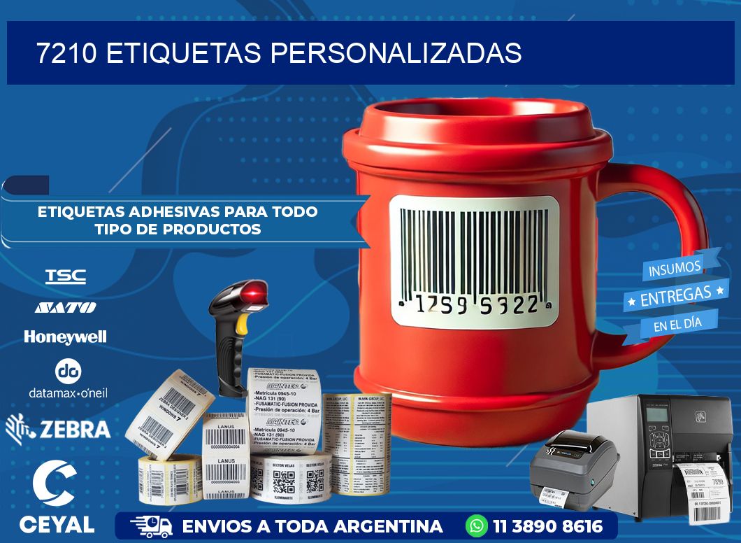 7210 Etiquetas personalizadas