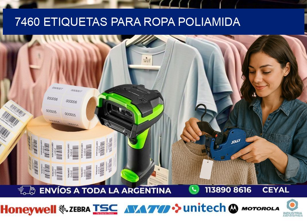 7460 Etiquetas para ropa POLIAMIDA