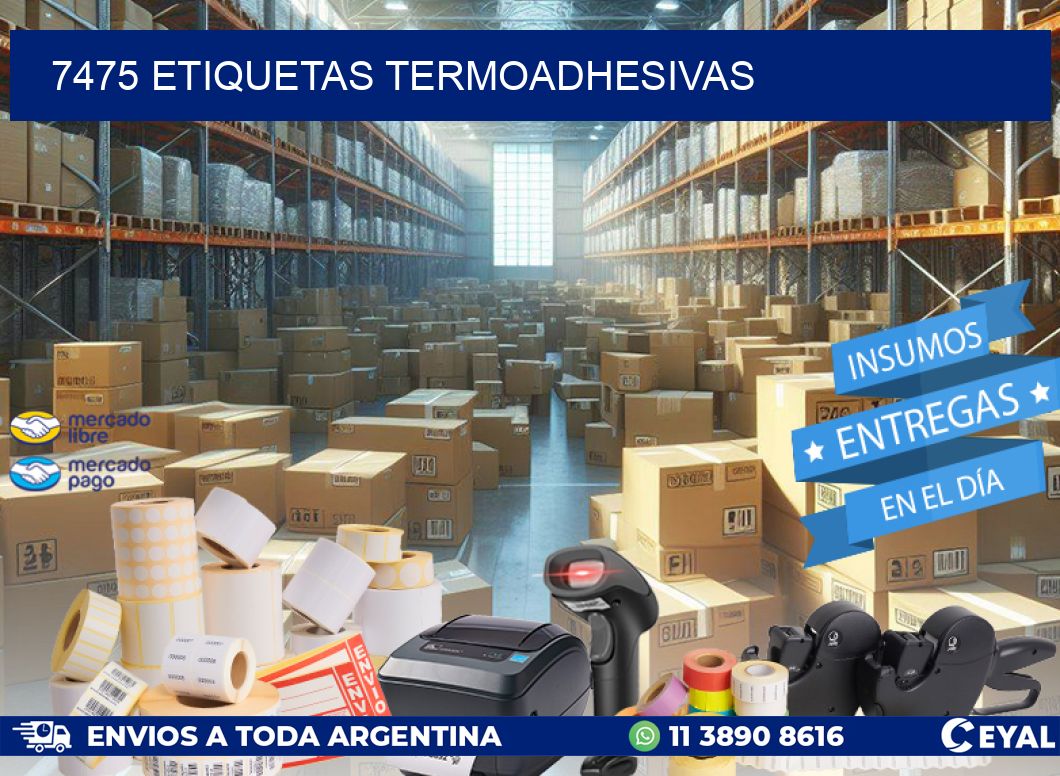 7475 etiquetas termoadhesivas