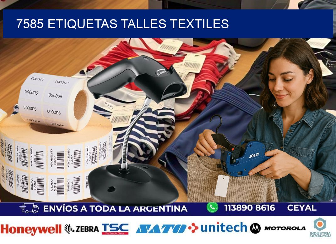 7585 ETIQUETAS TALLES TEXTILES