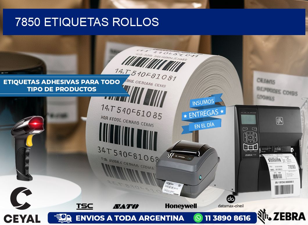 7850 etiquetas rollos