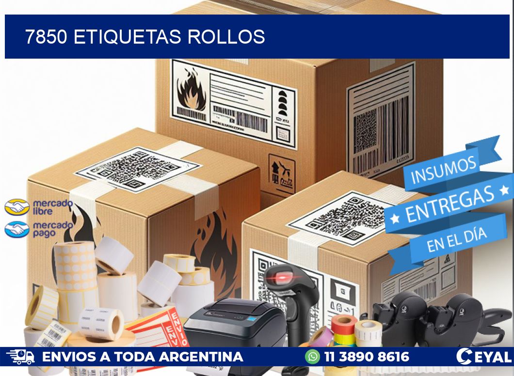7850 etiquetas rollos