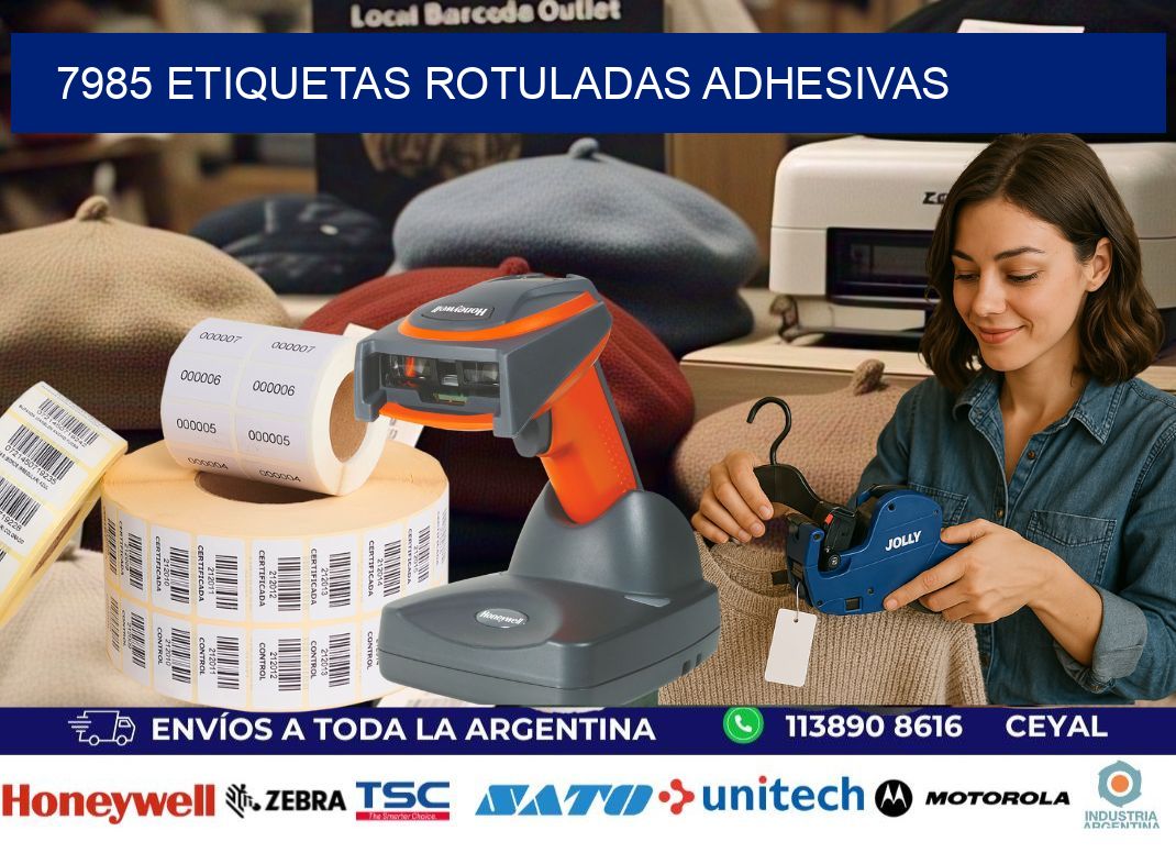 7985 etiquetas rotuladas adhesivas