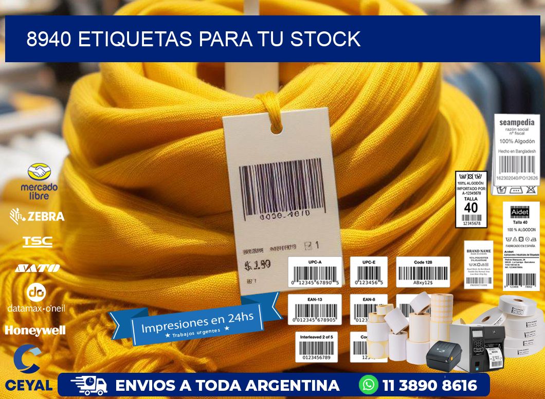 8940 etiquetas para tu stock