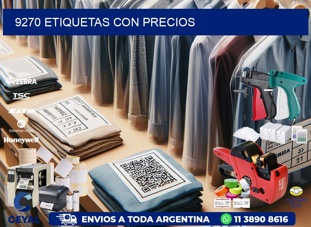 9270 etiquetas con precios