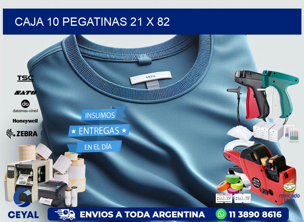 CAJA 10 PEGATINAS 21 x 82