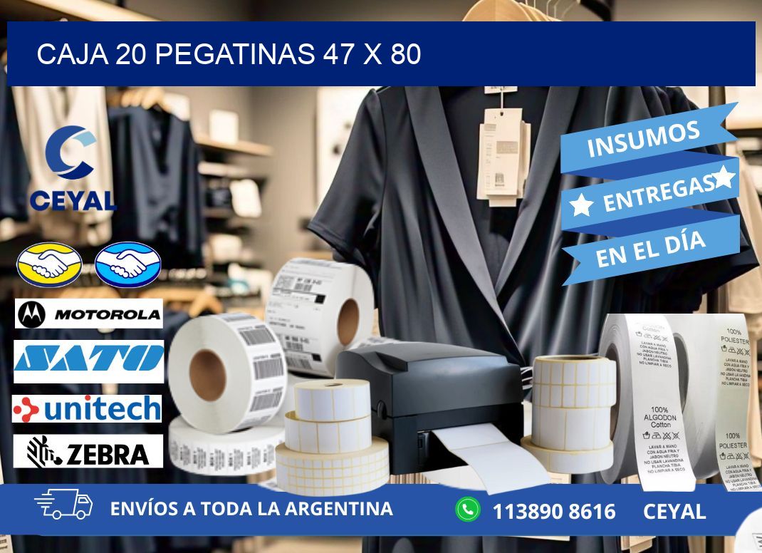 CAJA 20 PEGATINAS 47 x 80