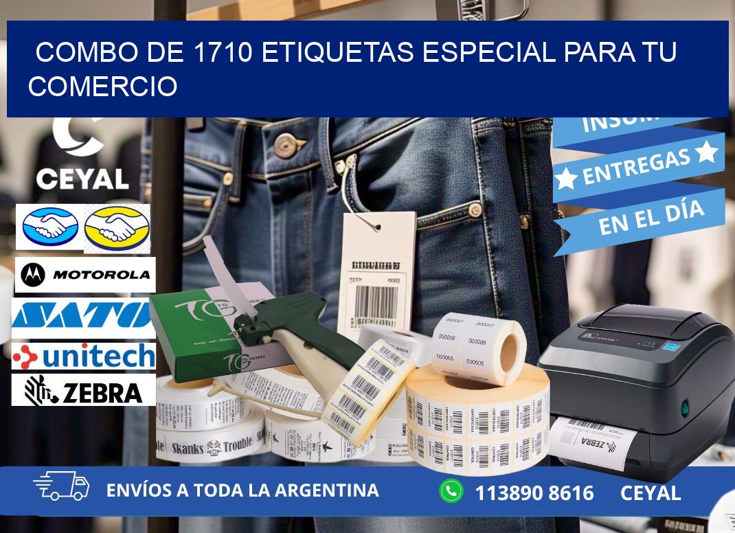Combo de 1710 etiquetas especial para tu comercio