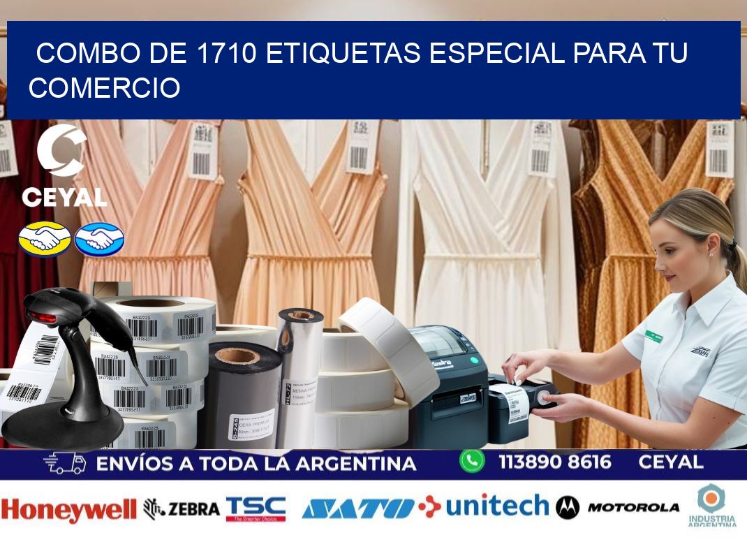 Combo de 1710 etiquetas especial para tu comercio