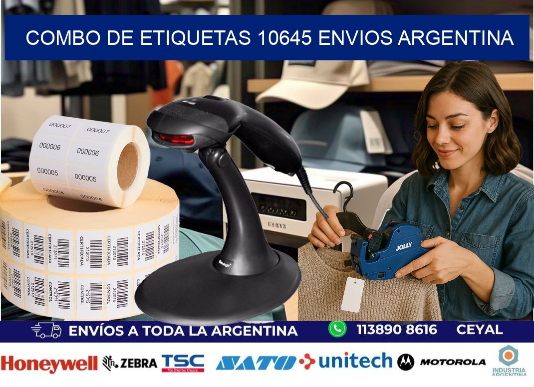 Combo de etiquetas 10645 ENVIOS ARGENTINA