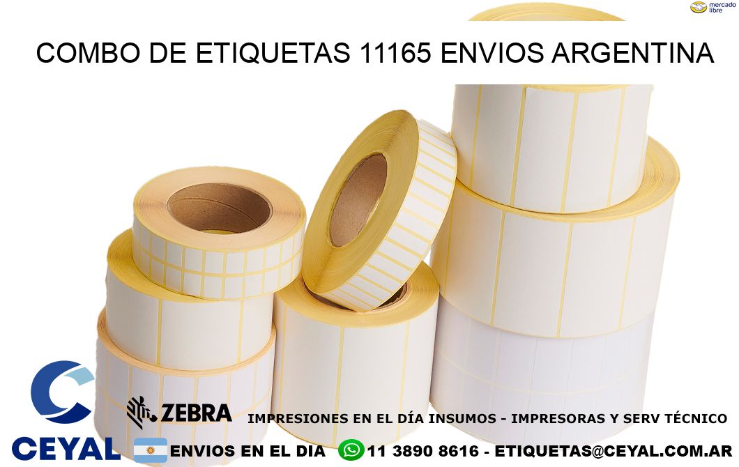 Combo de etiquetas 11165 ENVIOS ARGENTINA