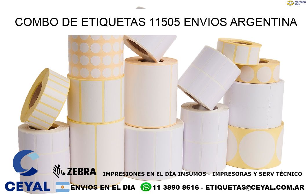 Combo de etiquetas 11505 ENVIOS ARGENTINA