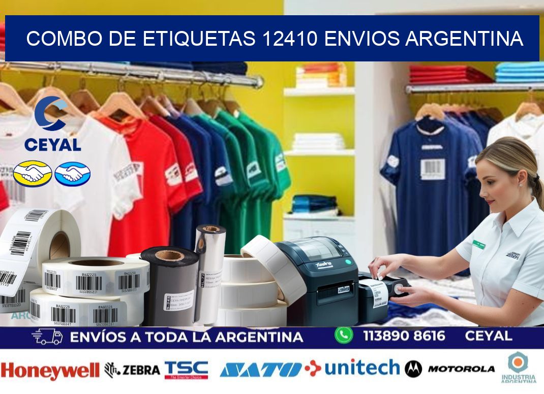 Combo de etiquetas 12410 ENVIOS ARGENTINA