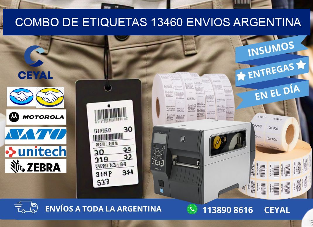 Combo de etiquetas 13460 ENVIOS ARGENTINA