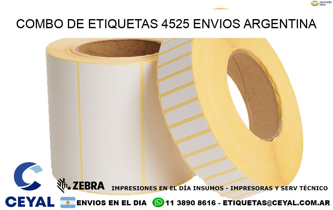 Combo de etiquetas 4525 ENVIOS ARGENTINA
