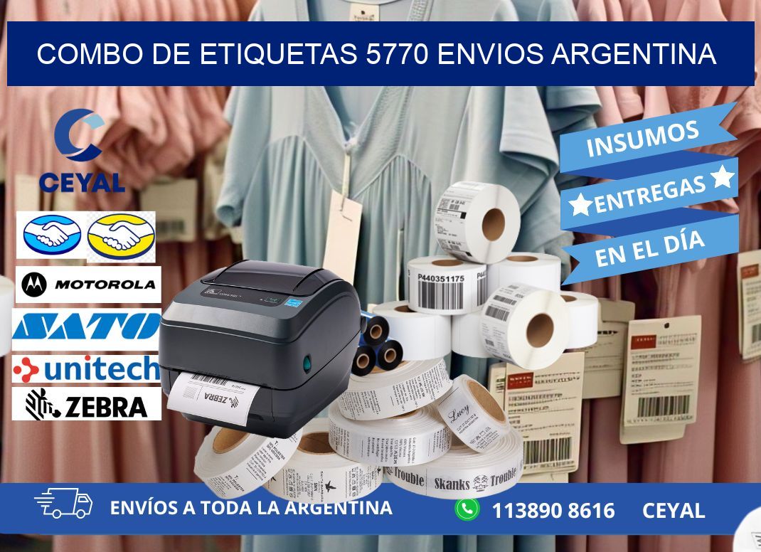 Combo de etiquetas 5770 ENVIOS ARGENTINA