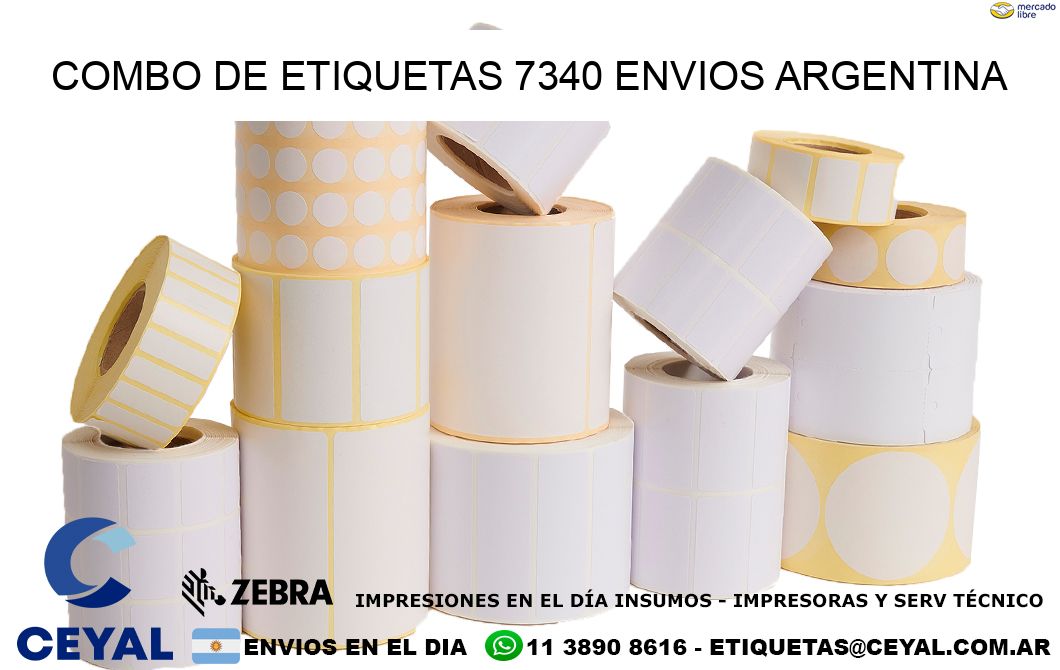 Combo de etiquetas 7340 ENVIOS ARGENTINA