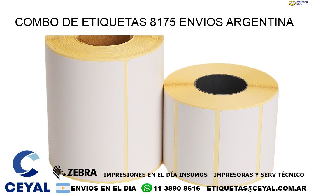 Combo de etiquetas 8175 ENVIOS ARGENTINA