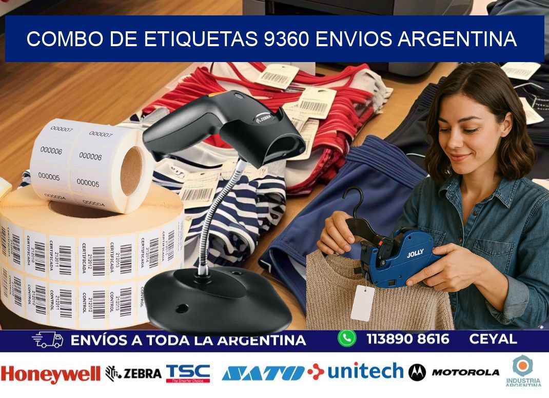 Combo de etiquetas 9360 ENVIOS ARGENTINA