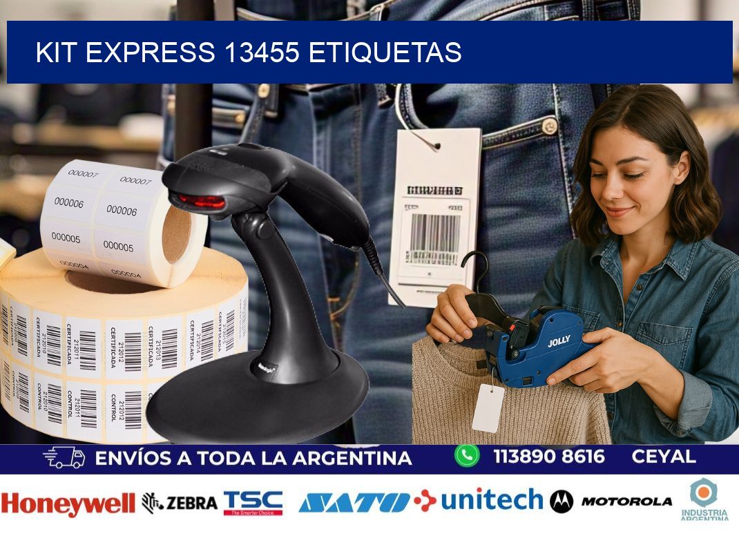 Kit express 13455 etiquetas