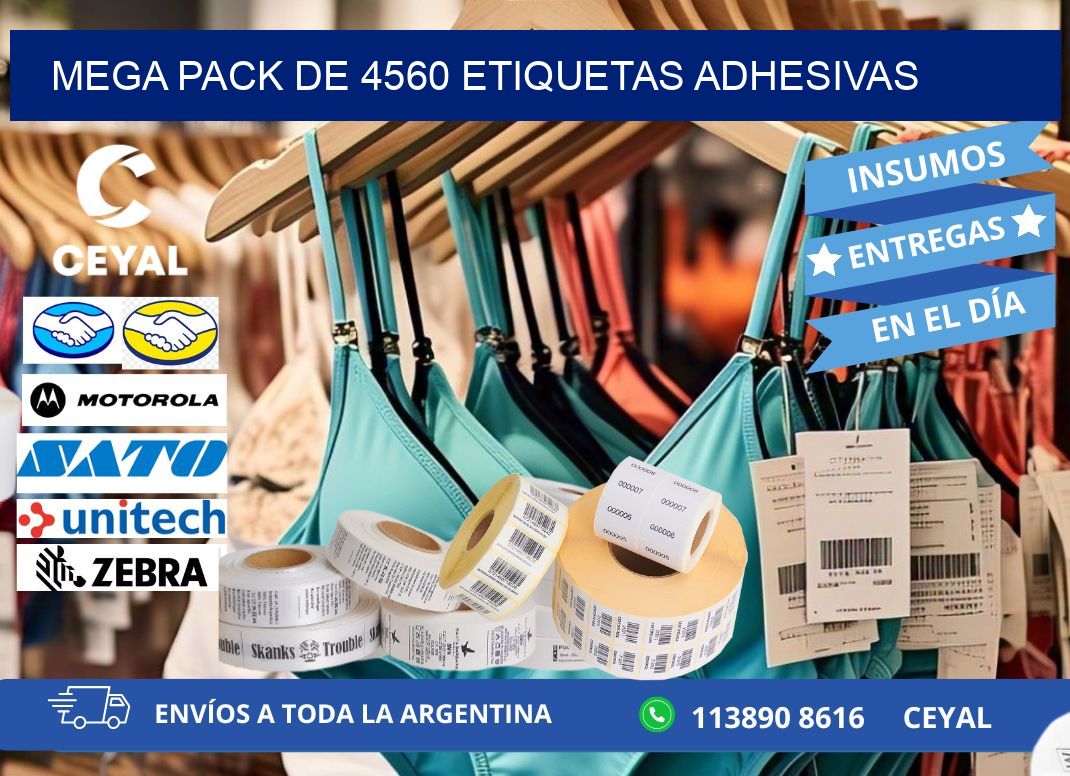 Mega pack de 4560 etiquetas adhesivas