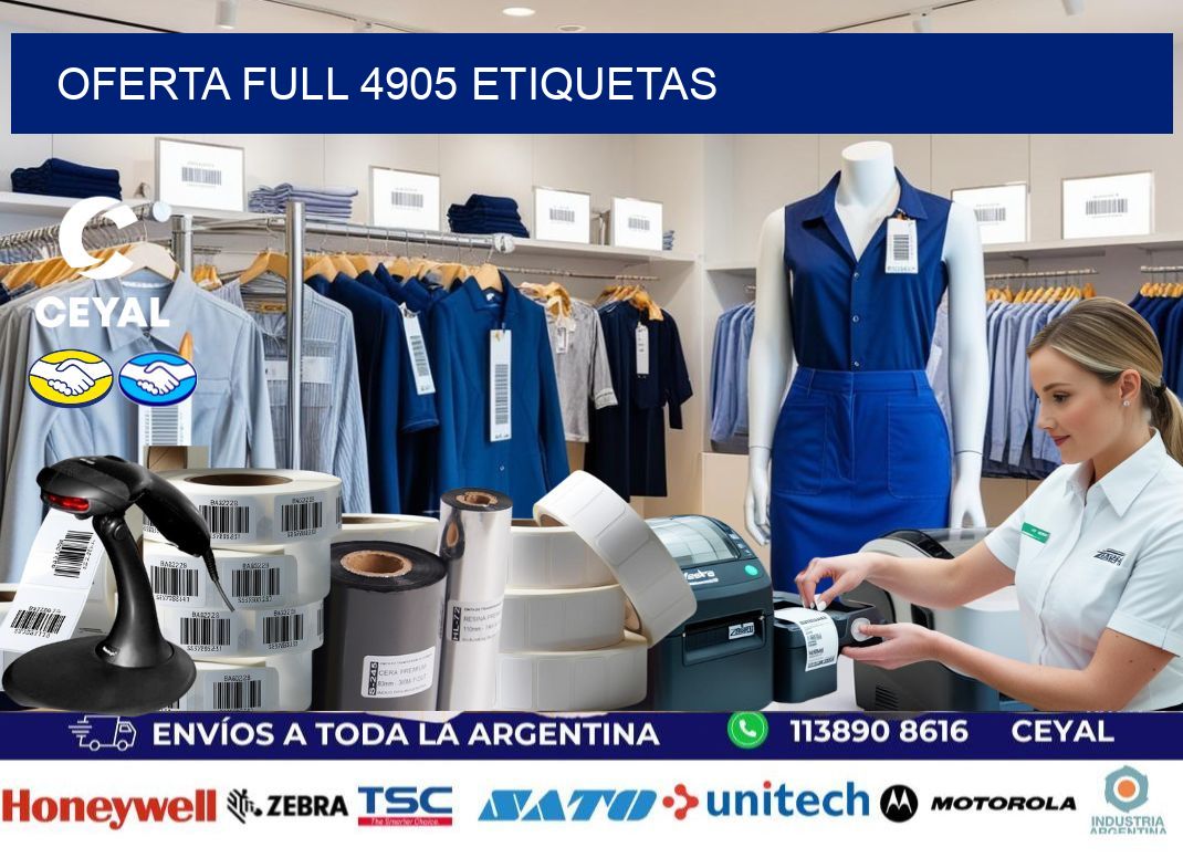 Oferta full 4905 etiquetas